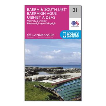 N/A Ordnance Survey Landranger 31 Barra & South Uist, Vatersay & Eriskay Map With Digital Version