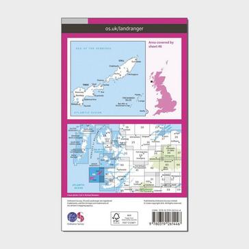 N/A Ordnance Survey Landranger 46 Coll & Tiree Map With Digital Version