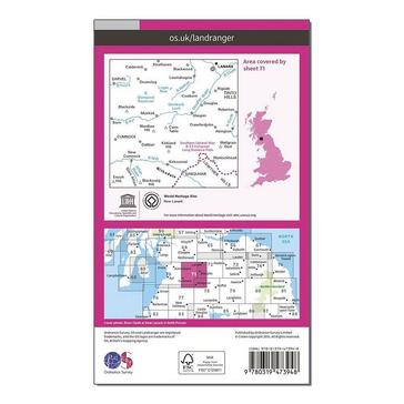 N/A Ordnance Survey Landranger Active 71 Lanark & Upper Nithsdale Map With Digital Version