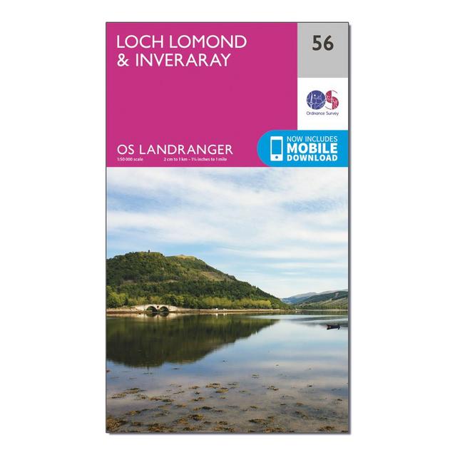 N/A Ordnance Survey Landranger 56 Loch Lomond & Inveraray Map With Digital Version image 1