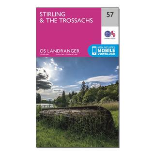 OS Landranger 57 Stirling & The Trossachs Map