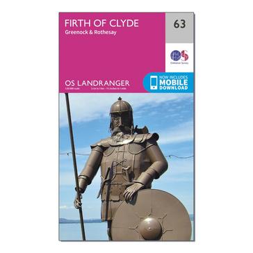N/A Ordnance Survey Landranger 63 Firth of Clyde, Greenock & Rothesay Map With Digital Version