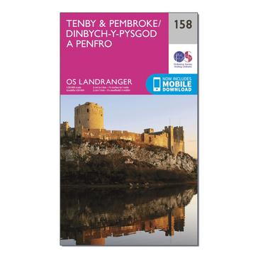 N/A Ordnance Survey OS Landranger 158 Tenby & Pembroke Map