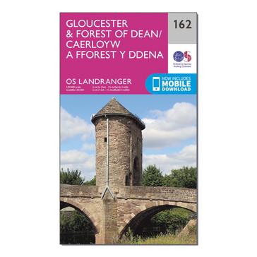 N/A Ordnance Survey Landranger 162 Gloucester & Forest of Dean Map With Digital Version