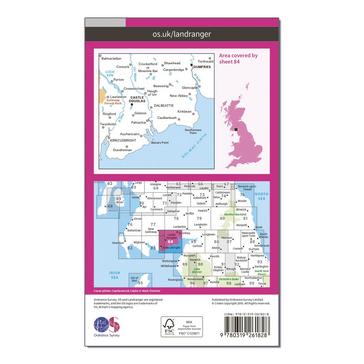 Pink Ordnance Survey Landranger 84 Dumfries & Castle Douglas Map With Digital Version