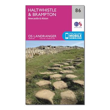 N/A Ordnance Survey Landranger 86 Haltwhistle & Brampton, Bewcastle & Alston Map With Digital Version