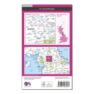 N/A Ordnance Survey Landranger 91 Appleby-in-Westmorland Map With Digital Version