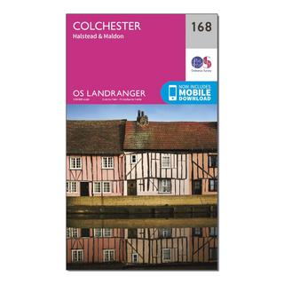 Landranger 168 Colchester, Halstead & Maldon Map With Digital Version