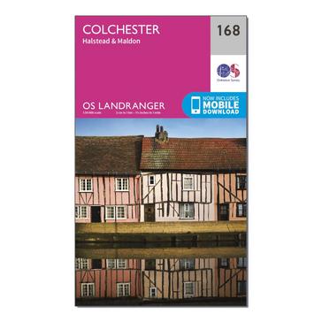 N/A Ordnance Survey Landranger 168 Colchester Map