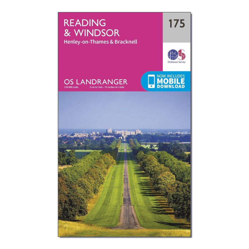 Image of Ordnance Survey Landranger 175 Reading, Windsor, Henley-On-Thames & Bracknell Map With Digital Version - Pink/D, Pink/D