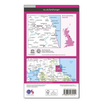 N/A Ordnance Survey Landranger Active 88 Newcastle upon Tyne, Durham & Sunderland Map With Digital Version