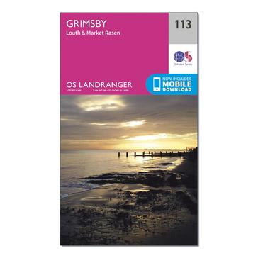 N/A Ordnance Survey Landranger 113 Grimsby Map