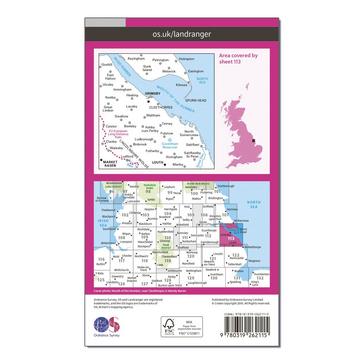 N/A Ordnance Survey Landranger 113 Grimsby Map