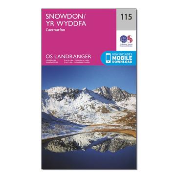 N/A Ordnance Survey OS Landranger 115 Snowdon & Caernarfon Map