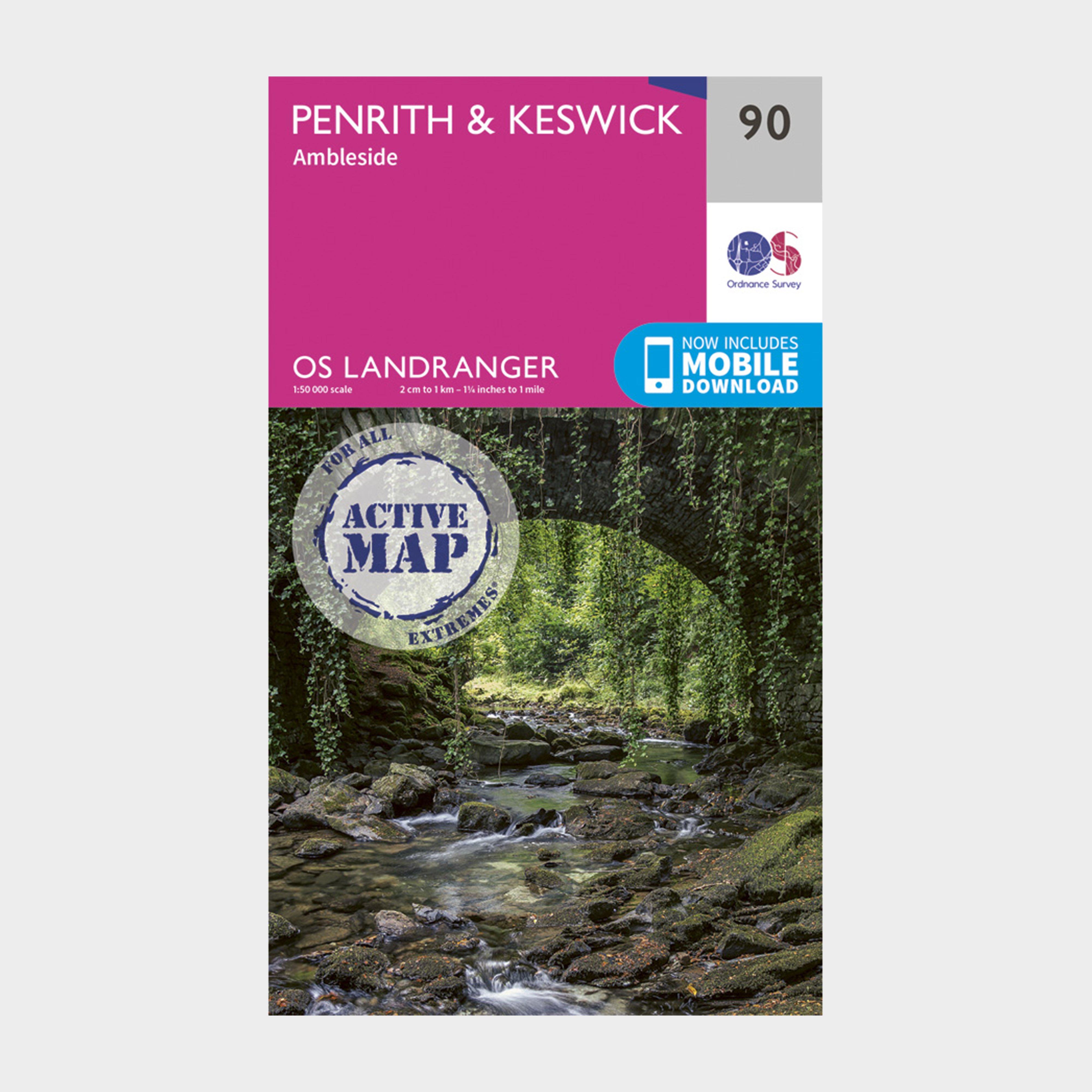 Ordnance Survey Ordnance Survey Landranger Active 90 Penrith, Keswick & Ambleside Map With Digital Version - Orange, Orange Ordnance Survey Ordnance Survey Landranger Active 90 Penrith, Keswick & Ambleside Map With Digital Version - Orange, Orange
