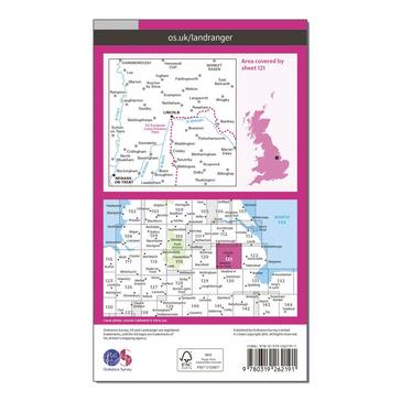 N/A Ordnance Survey OS Landranger 121 Lincoln & Newark-on-Trent Map