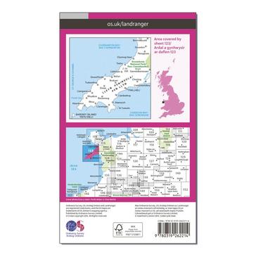 N/A Ordnance Survey Landranger 123 Lleyn Peninsula Map With Digital Version