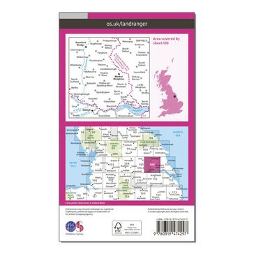 Pink Ordnance Survey Landranger Active 106 Market Weighton, Goole & Stamford Bridge Map With Digital Version