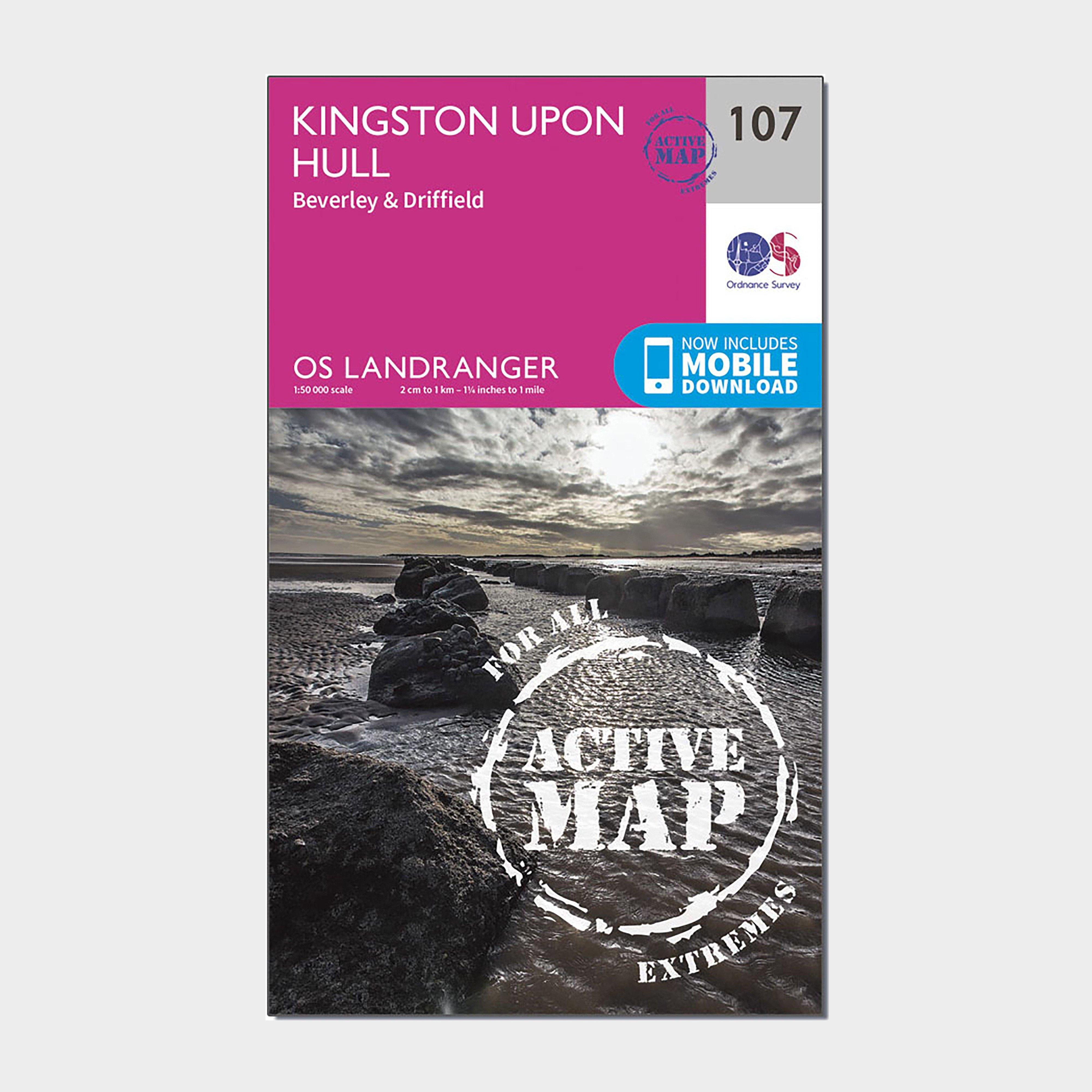 Ordnance Survey Ordnance Survey Landranger Active 107 Kingston upon Hull, Beverley & Driffield Map With Digital Version - Orange, Orange Ordnance Survey Ordnance Survey Landranger Active 107 Kingston upon Hull, Beverley & Driffield Map With Digital Version - Orange, Orange