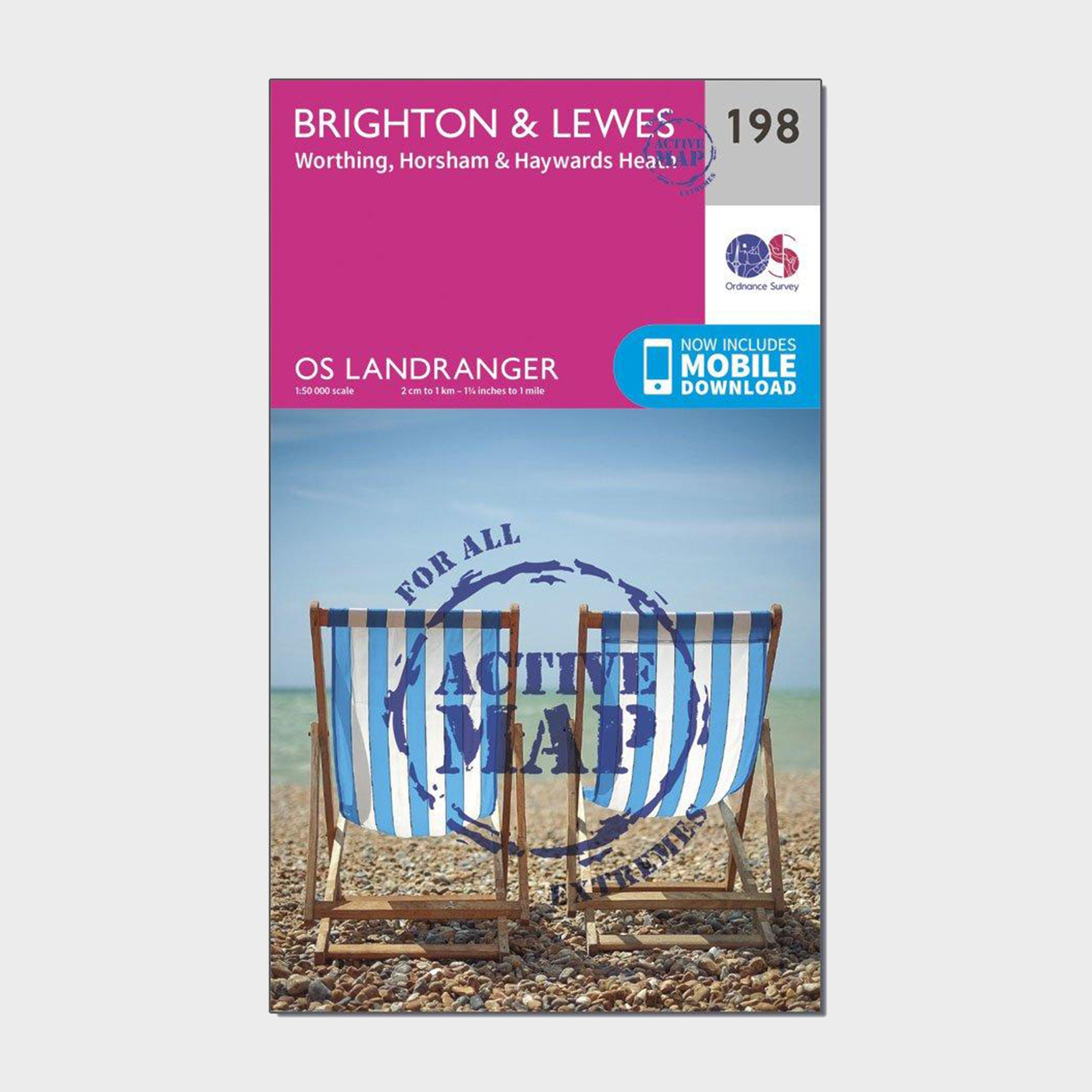 Ordnance Survey Ordnance Survey Landranger Active 198 Brighton & Lewes, Haywards Heath Map With Digital Version - Orange, Orange Ordnance Survey Ordnance Survey Landranger Active 198 Brighton & Lewes, Haywards Heath Map With Digital Version - Orange, Orange