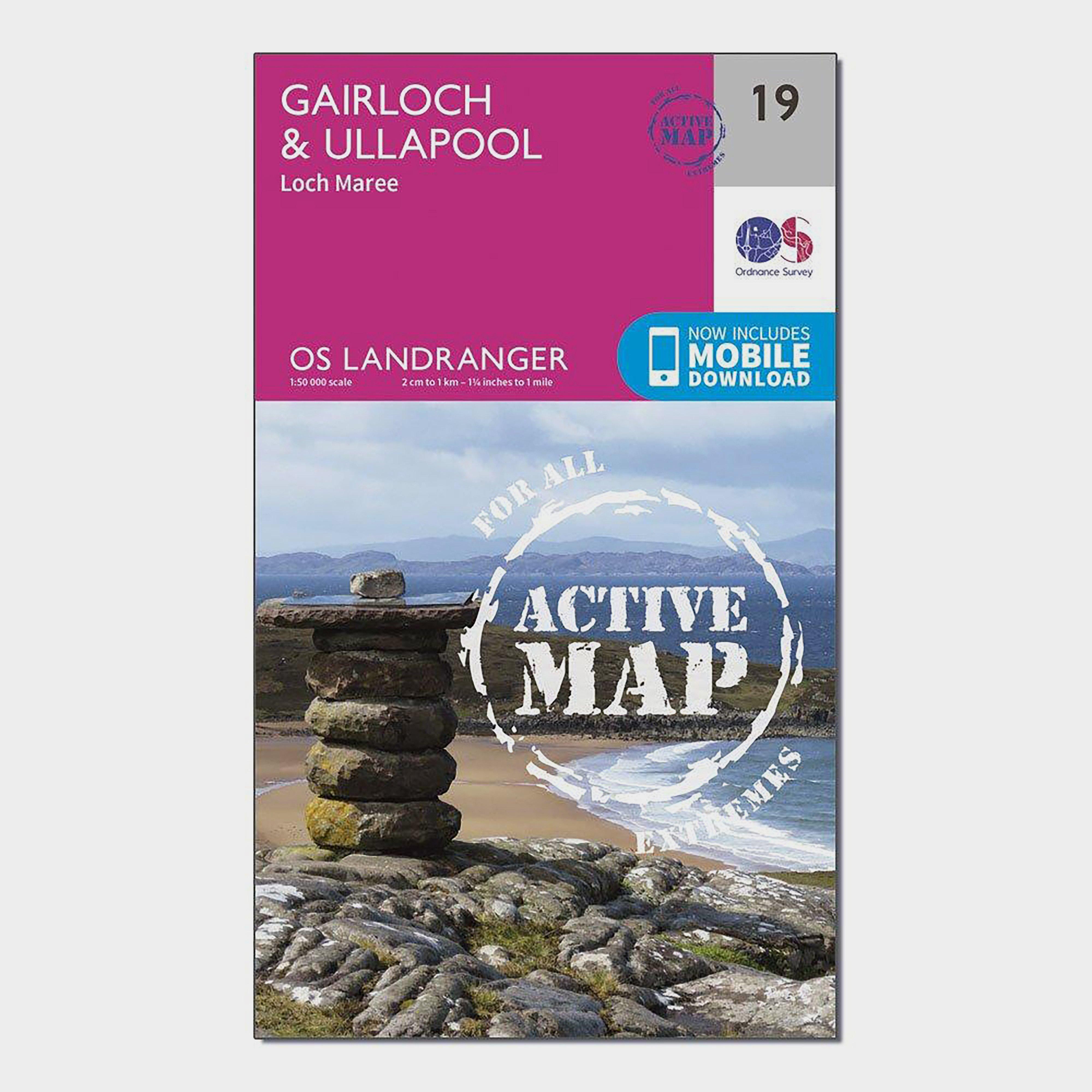 Ordnance Survey Ordnance Survey Landranger Active 19 Gairloch & Ullapool, Loch Maree Map With Digital Version - Orange, Orange Ordnance Survey Ordnance Survey Landranger Active 19 Gairloch & Ullapool, Loch Maree Map With Digital Version - Orange, Orange