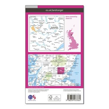 N/A Ordnance Survey Landranger Active 53 Blairgowrie & Forest of Alyth Map With Digital Version