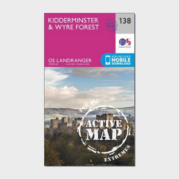 N/A Ordnance Survey Landranger Active 138 Kidderminster & Wyre Forest Map With Digital Version