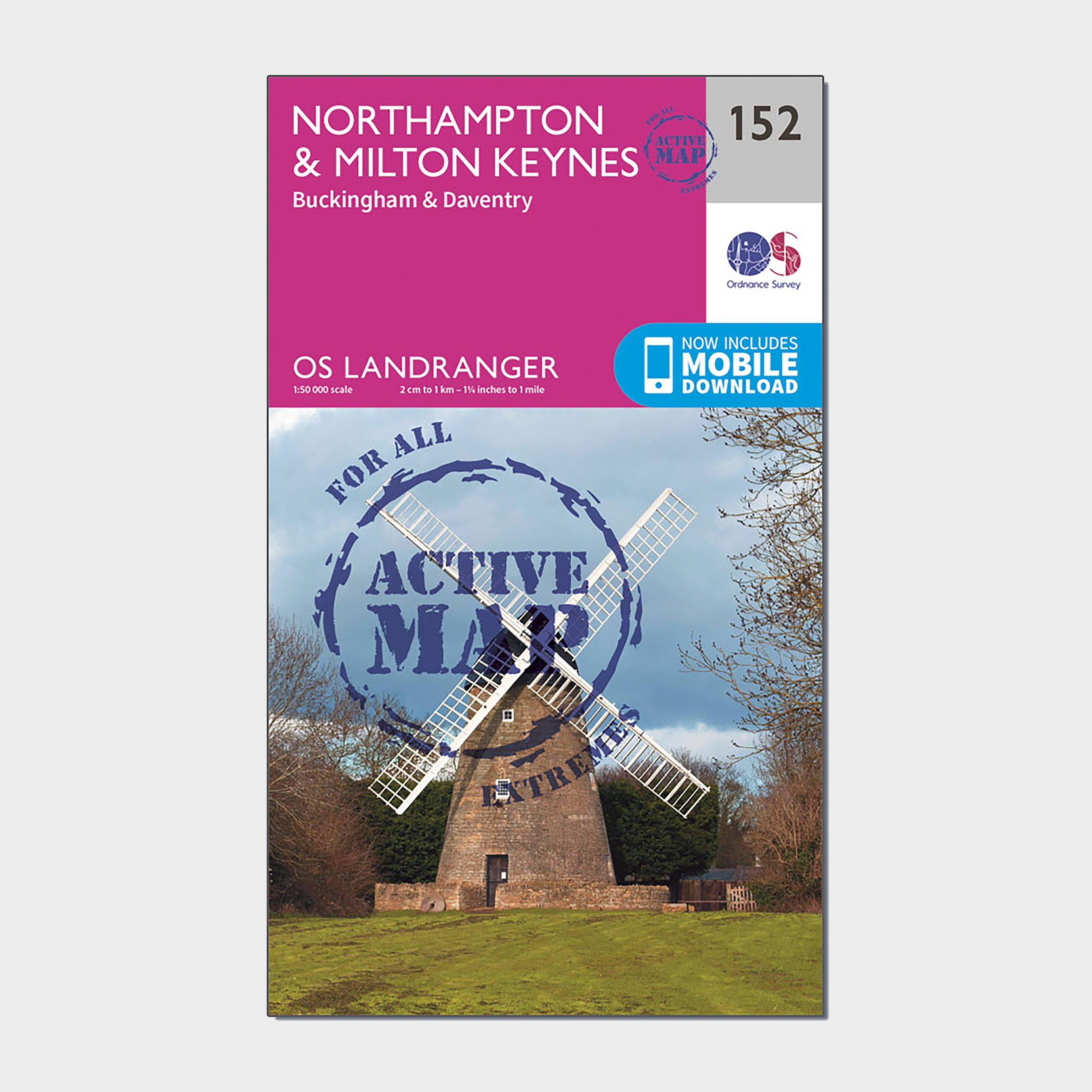 Ordnance Survey Ordnance Survey Landranger Active 152 Northampton, Milton Keynes, Buckingham & Daventry Map With Digital Version - Orange, Orange Ordnance Survey Ordnance Survey Landranger Active 152 Northampton, Milton Keynes, Buckingham & Daventry Map With Digital Version - Orange, Orange