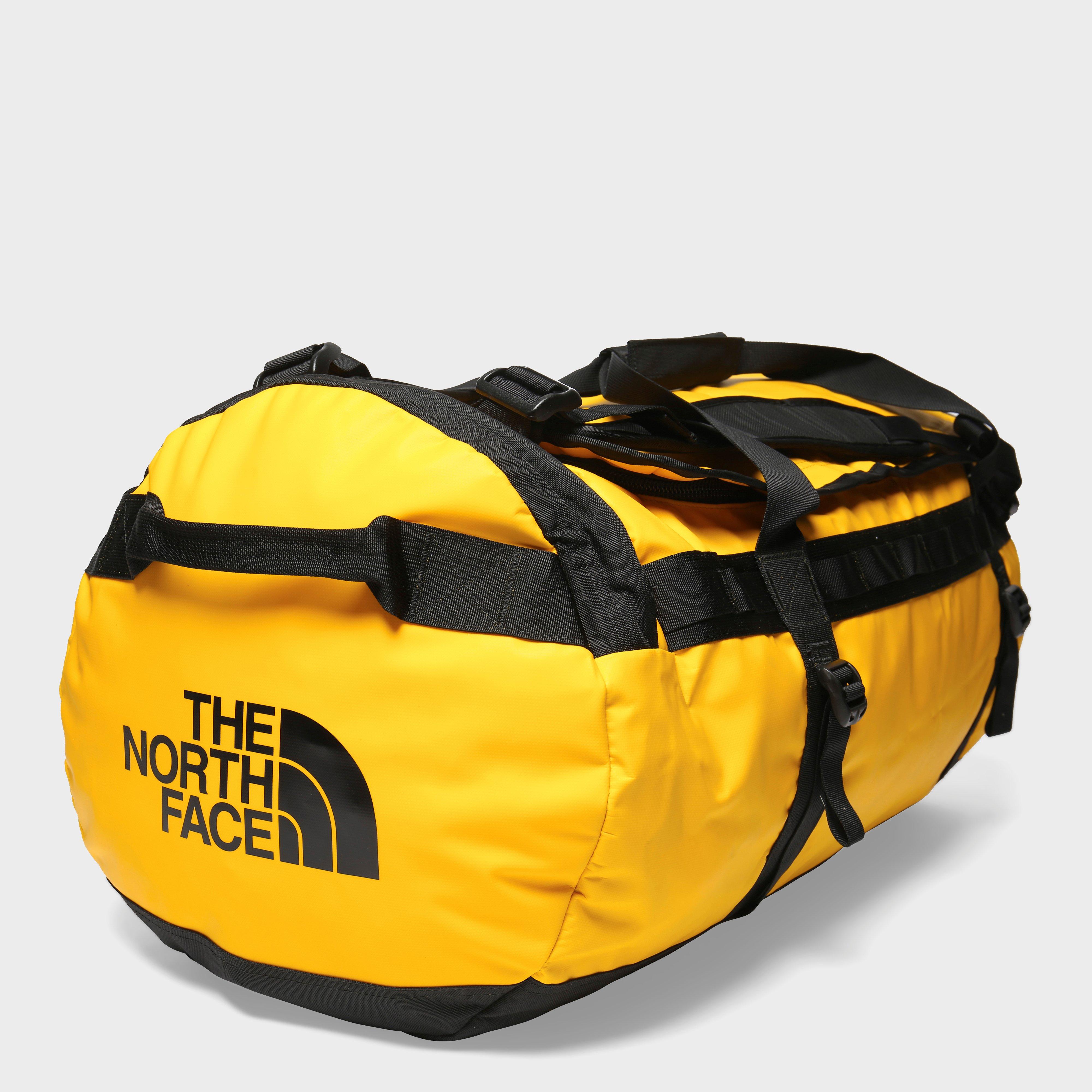 north face yellow duffel