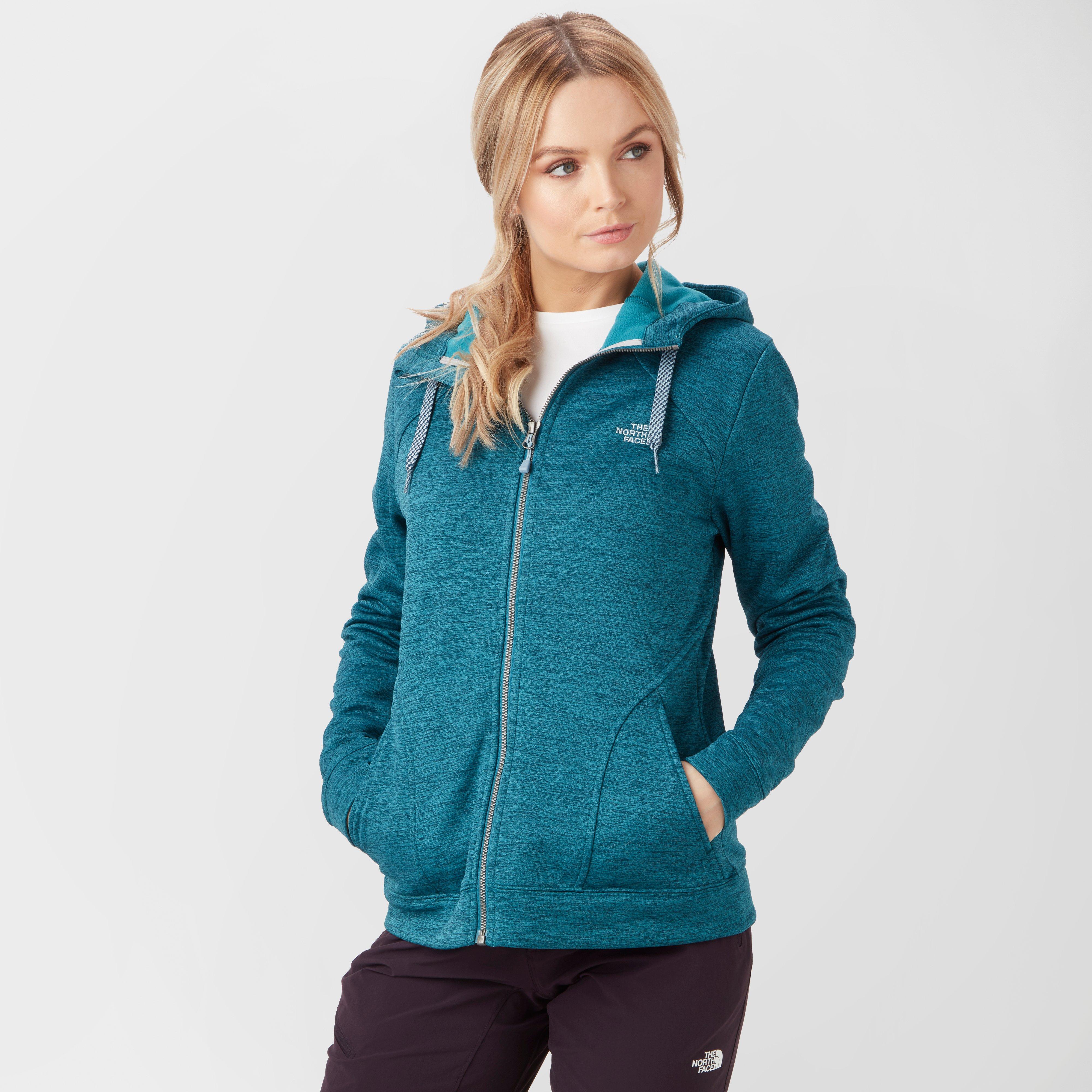 The North Face Kutum Full Zip Fleece Women's Hoodie Jacket, Blue, S