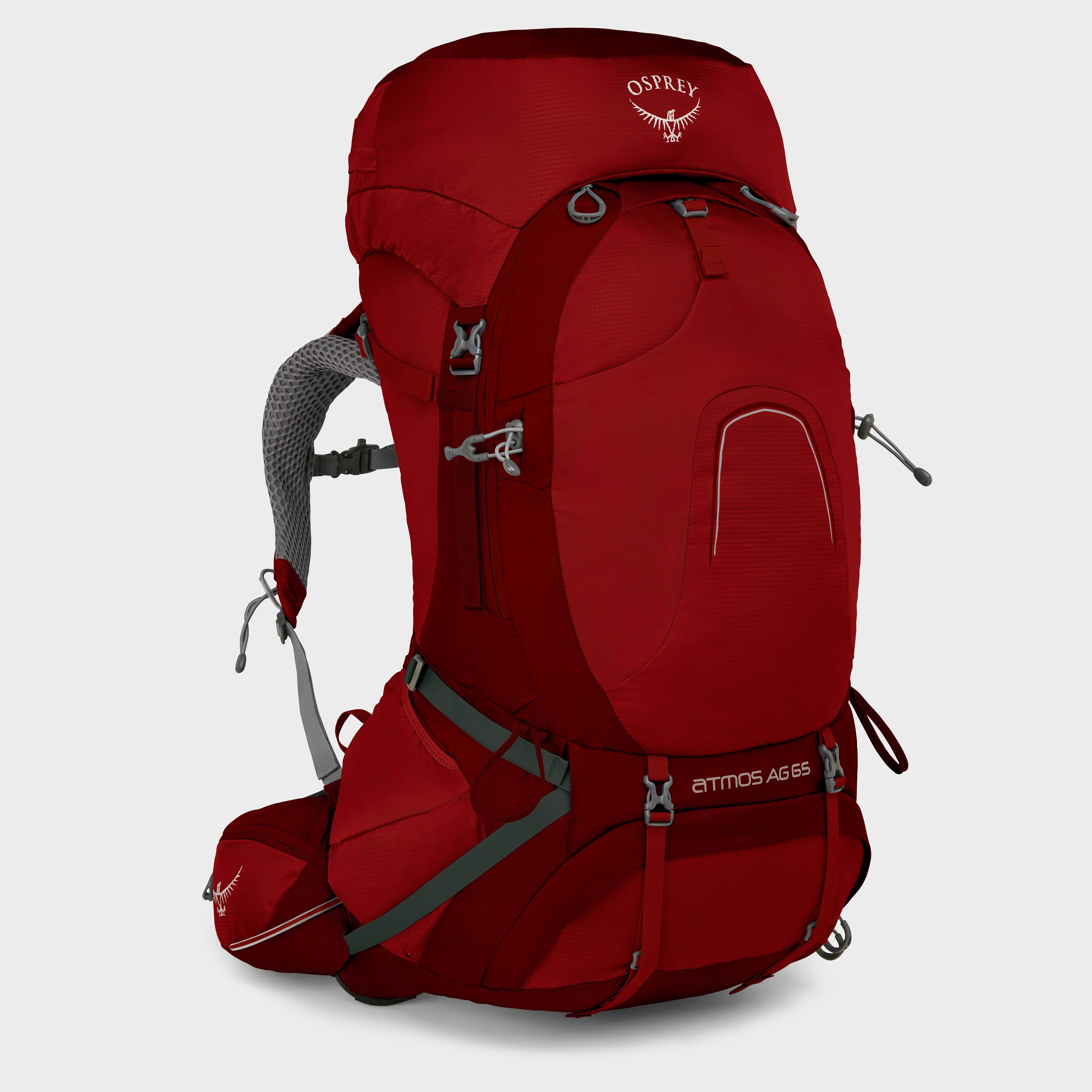 Osprey Osprey Atmos AG 65 Litre Rucksack (Large) - Red, Red Osprey Osprey Atmos AG 65 Litre Rucksack (Large) - Red, Red