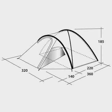 Green Outwell Tacoma 500 Family Tent