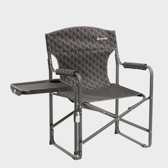 Grey Outwell Chino Hills Camping Chair with Side Table image 1
