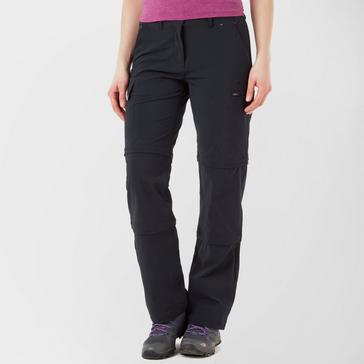 Black Peter Storm Women's Stretch Double Zip Off Walking Trousers