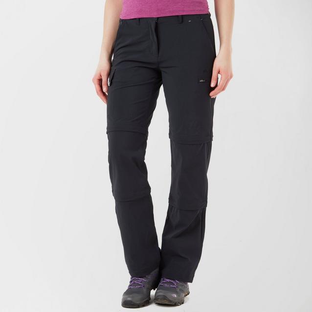 Black Peter Storm Women's Stretch Double Zip Off Walking Trousers image 1