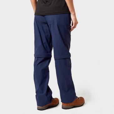 Navy Brasher Women's Zip-Off Stretch Trousers