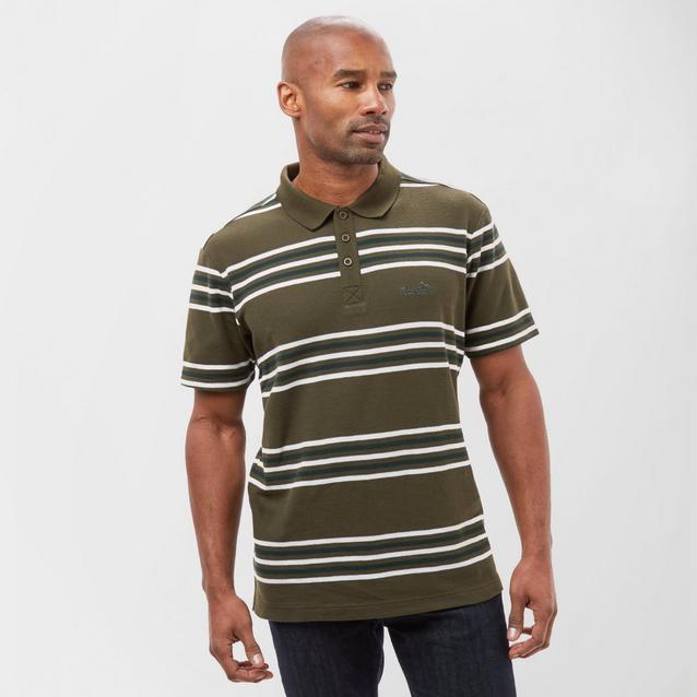 Brown Peter Storm Men's Striped Polo Shirt image 1