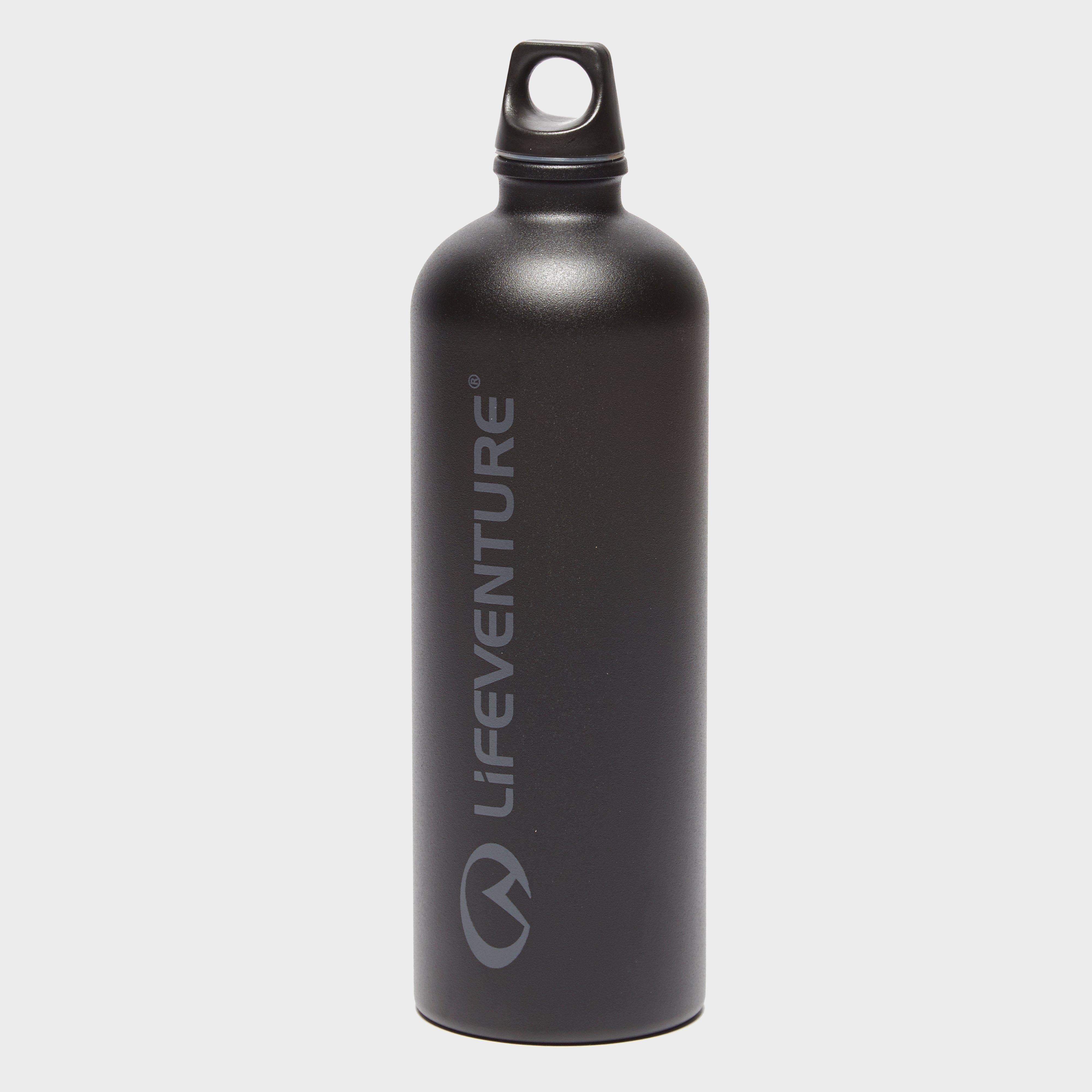 Lifeventure Lifeventure Stainless Steel 1L Bottle - Black, Black Lifeventure Lifeventure Stainless Steel 1L Bottle - Black, Black
