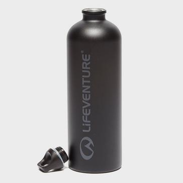 Black LIFEVENTURE Stainless Steel 1L Bottle