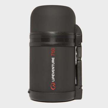 Black LIFEVENTURE Wide Mouth Vacuum Flask 750ml