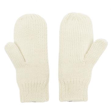 White The North Face Women's Cable Knit Mitts