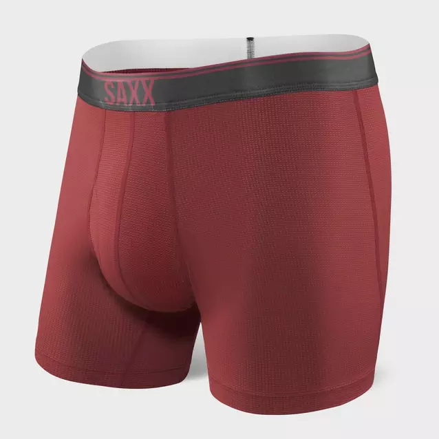 Men's SAXX ULTRA Boxer Brief with stripes - burgundy. Maroon, BRANDS \  SAXX \ BOXER SHORTS
