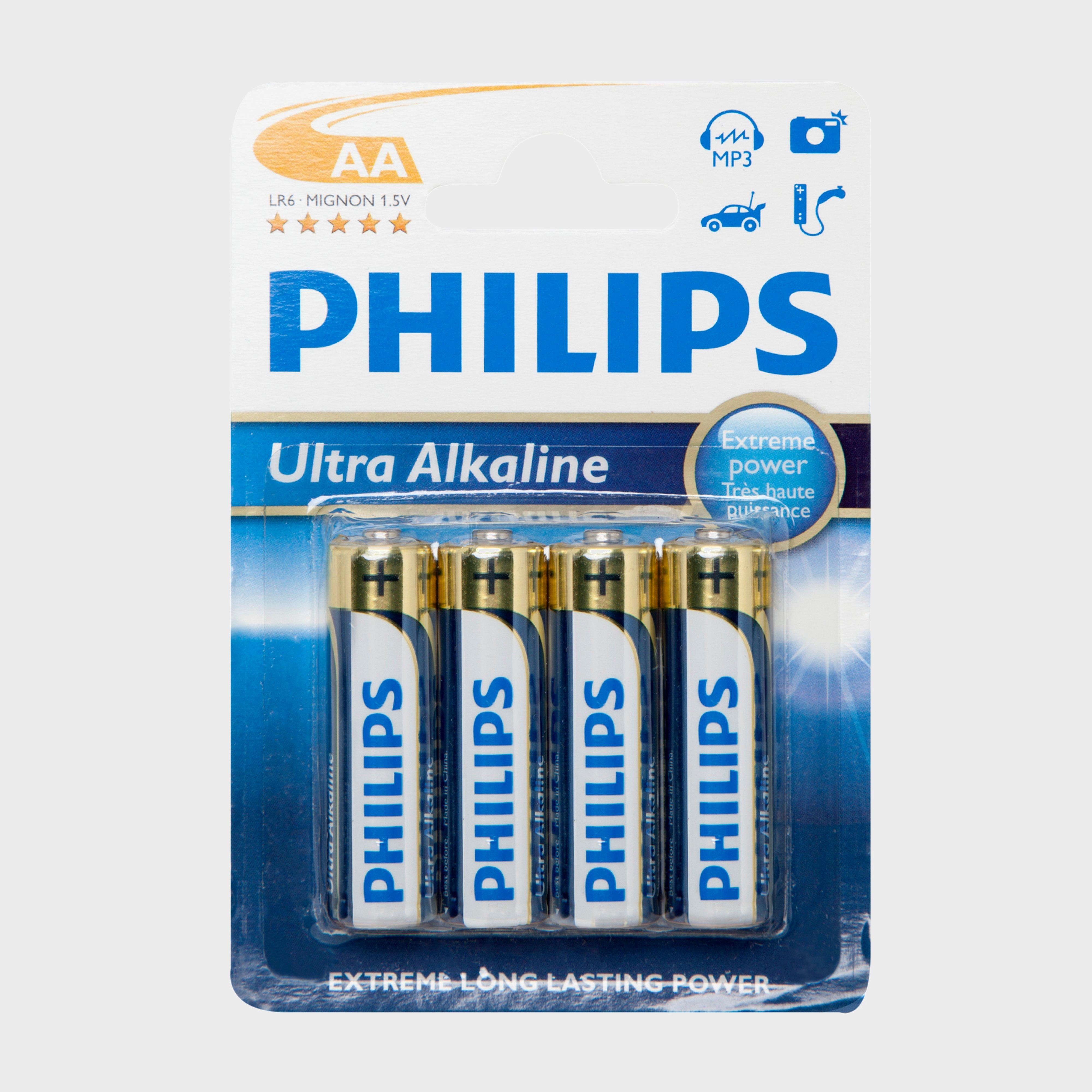 Phillips Phillips Ultra Alkaline AA Batteries 4 Pack - Multi, Multi Phillips Phillips Ultra Alkaline AA Batteries 4 Pack - Multi, Multi