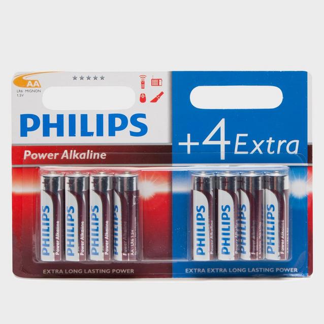 Assorted Phillips Ultra Alkaline AA LR6 Batteries 8 Pack image 1