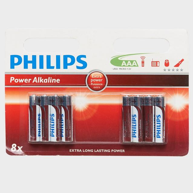 N/A Phillips Ultra Alkaline AAA LR03 Batteries 8 Pack image 1