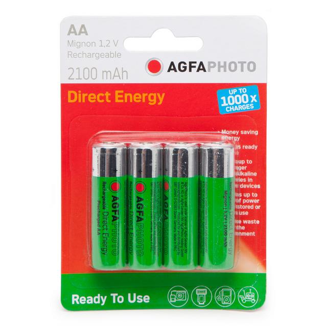 N/A AGFA Rechargeable AA 1.2V Batteries 4 Pack image 1