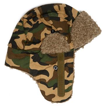 Camouflage Peter Storm Kids' Fur Trapper Hat