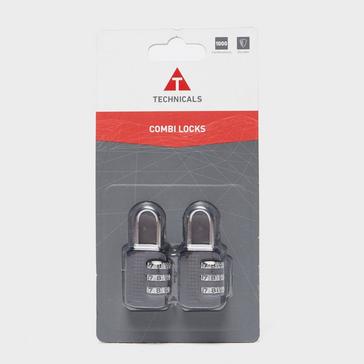 Silver Technicals Set of 2 Combination Locks
