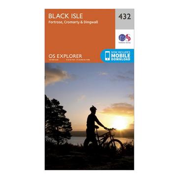 Orange Ordnance Survey Explorer 432 Black Isle Map With Digital Version