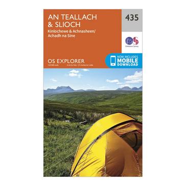 N/A Ordnance Survey Explorer 435 An Teallach & Slioch Map With Digital Version